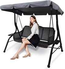 Patio Swing Canopy Replacement, 76.8 x 49.2 in for 3-Seat Swings