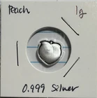 1g .999 Fine Silver Emoji Peach