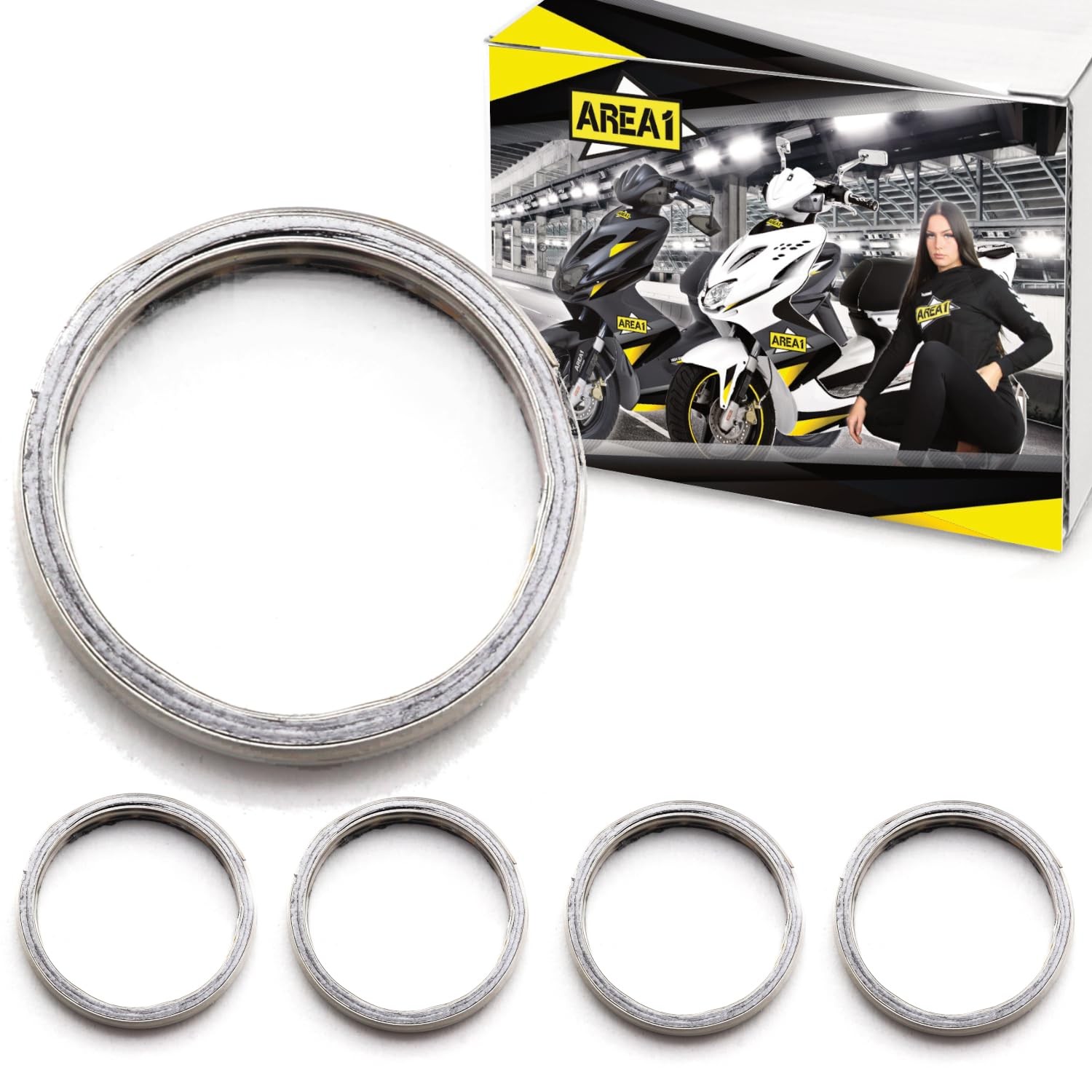 Joint d'échappement 50cc résistant aux hautes températures - Lot de 5