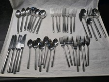 Stainless Steel Sleek Heavy 37 PCS Flatware w...