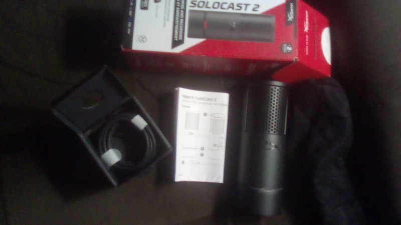 HyperX SoloCast 2 – Gaming USB Condenser Mic for PC, USB-C to USB-A, Blk - NEW