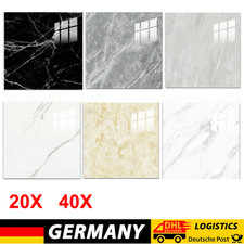 40X PVC Marmor Klebefliesen Wandpaneele K&uuml;che Bad Fliesenaufkleber Selbstklebend