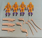 vintage GI G.I. Joe gijoe HEAT VIPER figure lot x4 incomplete FREE SHIP