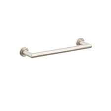 Emtek 28106TDUS15 Towel Bar 12", Step Disk Rosette, Satin Nickel