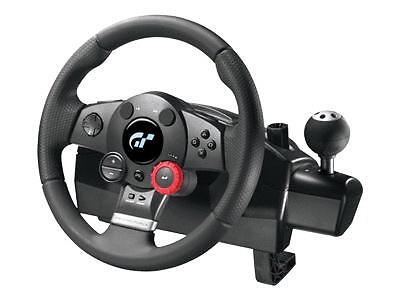 Classic Game Room - LOGITECH DRIVING FORCE GT racing wheel review 