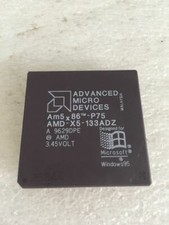 AMD AM5X86-P75 AMD-X5-133ADZ 32-Bit CPU PGA168 x 1pc