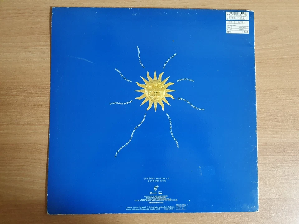 Tears For Fears – The Seeds Of Love 1989 Korea Orig Vinyl LP Insert - Image 3 of 4