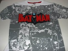 DC COMICS BOYS RETRO BATMAN LOGO T-SHIRT SIZE LARGE NEW