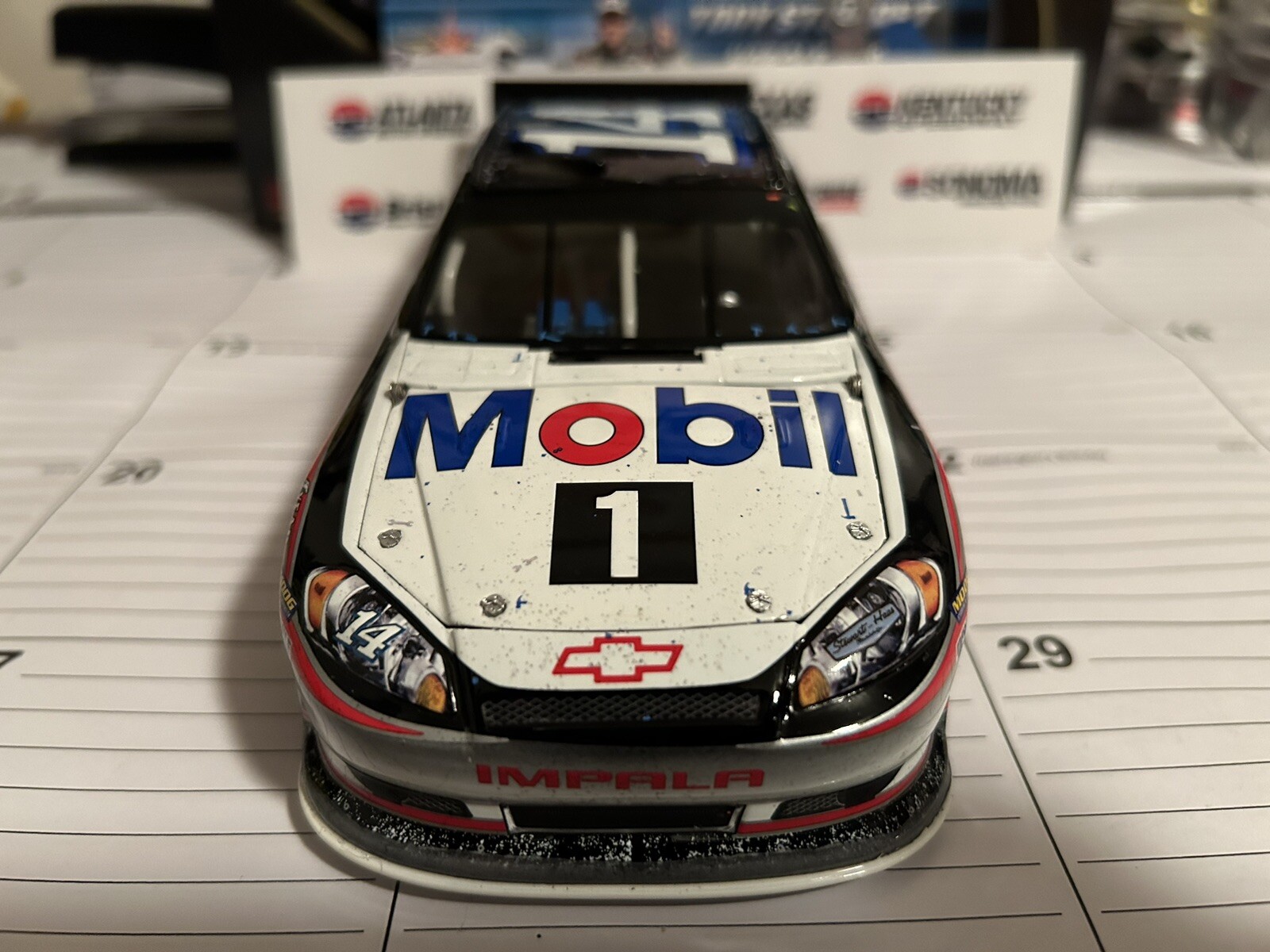NASCAR Tony Stewart 2012 Mobil 1 / Office Depot Las Vegas Win 1/24