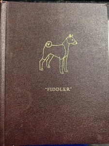 BASENJI "Fiddler" 22 page Photo Album w/Pedigree History Show Record+