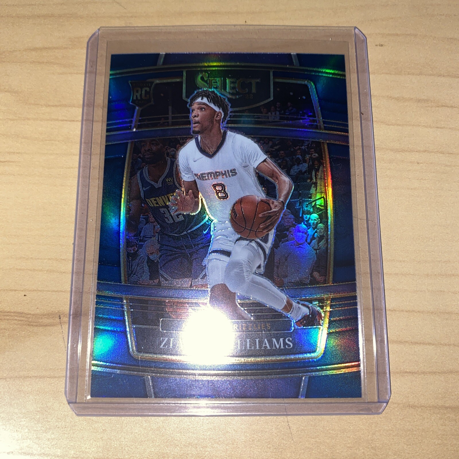 2021-22 Panini Select - Concourse Blue Prizm #86 Ziaire Williams (RC)