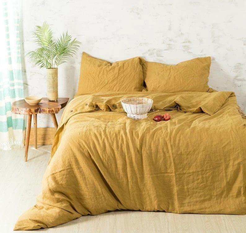 Mustard sale duvet cover
