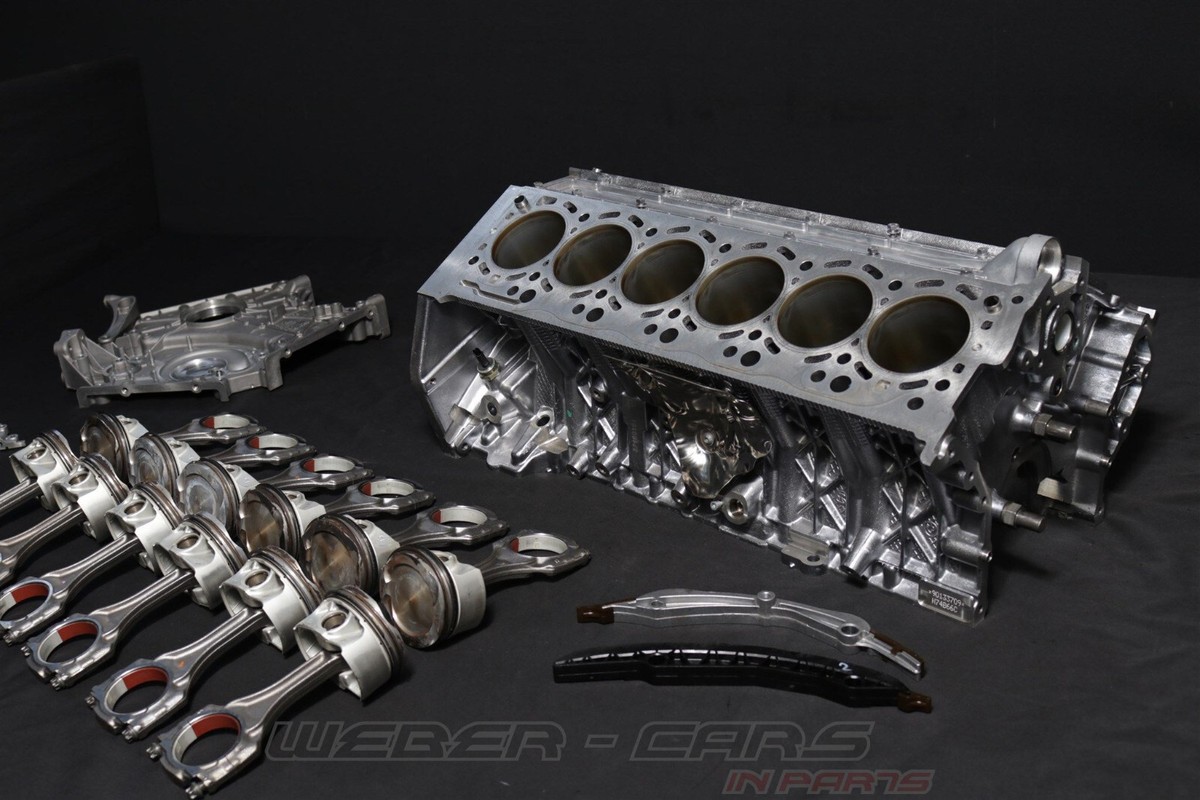 BMW 7er M 760i G12 LCI N74B66C Kurbelgehäuse Kolben Pleuel Motor  