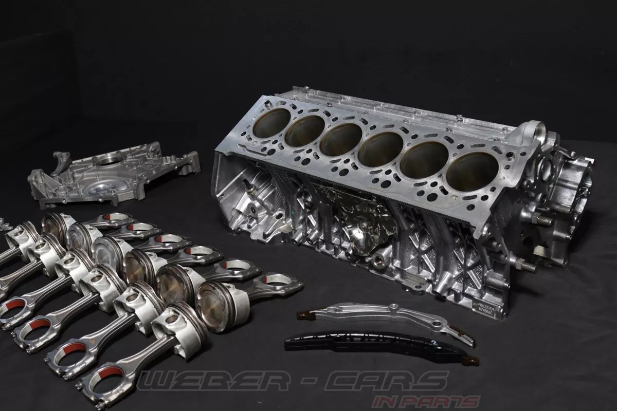 BMW 7er M 760i G12 LCI N74B66C Kurbelgehäuse Kolben Pleuel Motor 