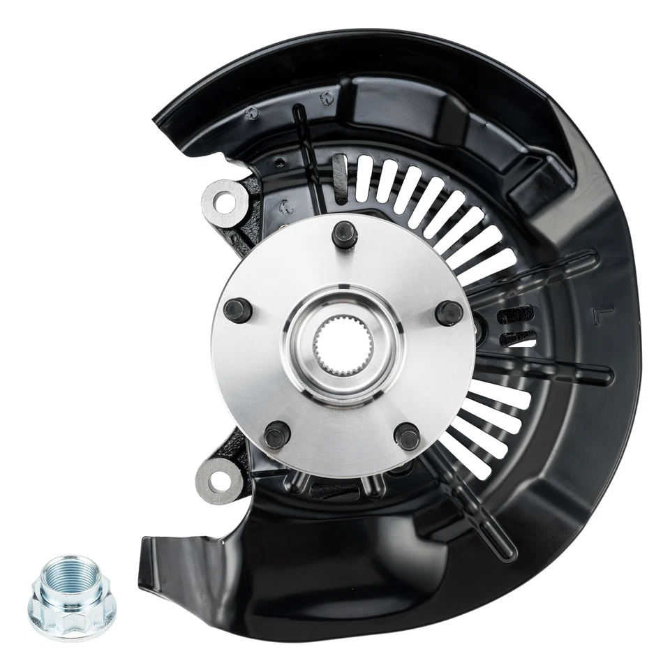 Front Left Knuckle & Wheel Hub Bearing For Toyota Highlander Lexus RX350 RX450h - Image 3 of 4