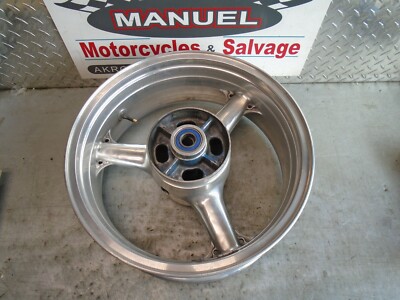 06 kawasaki z1000 zr1000 polished rear wheel rim str8 41073-1653