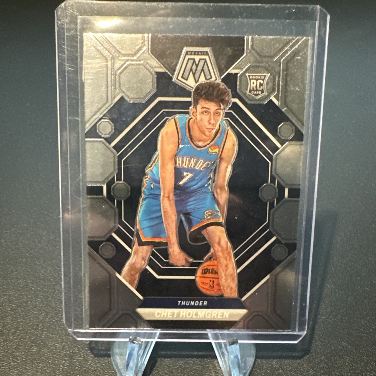 2023 MOSAIC BASKETBALL CHET HOLMGREN RC BASE OKLAHOMA THUNDER | eBay