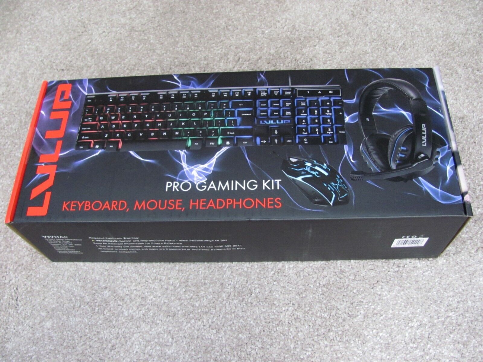 LVL Up Pro Gaming Mouse Keyboard and Headset Bundle LU745