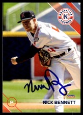 2024 Choice Baseball Nick Bennett Nashville Sounds #02 Signed Card