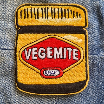 Vegemite Australia Iconic Iron On Embroidery Patch Destination Souvenir Gift