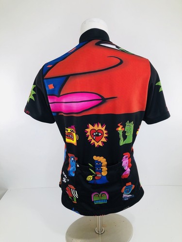 Awesome SUGOI Vintage 1997 Joe Average Art Women's Sm Cycling Jersey - EXCELLENT - Picture 7 of 10