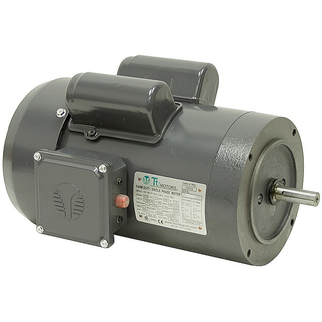 1.5 HP 1800 RPM 115//230 VOLT AC 56C TEFC LEESON MOTOR 10-2707