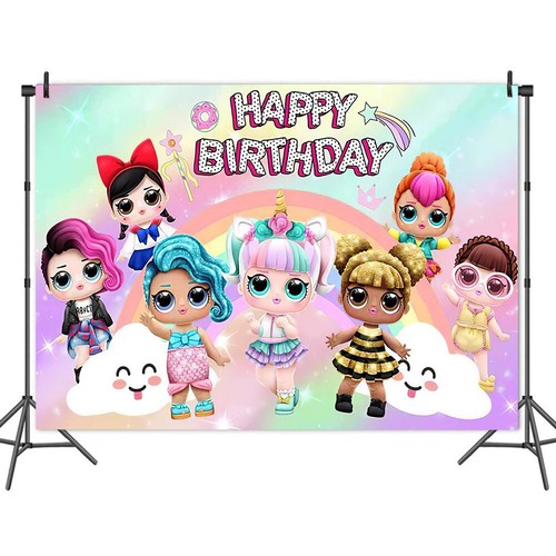 LOL Suprise Party Supplies Foil Balloons Kids Birthday Decoration Tableware Hats - Picture 11 of 18