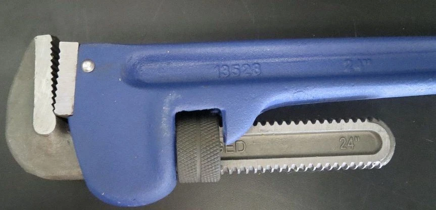 Llave de tubo de hierro fundido JH Williams 13528 24" con escala Foto 3 de 3