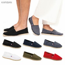 ESPADRILLAS DA UOMO DONNA IN TELA COTONE E CORDA SCARPE MARE SANDALI EVE VEGAN