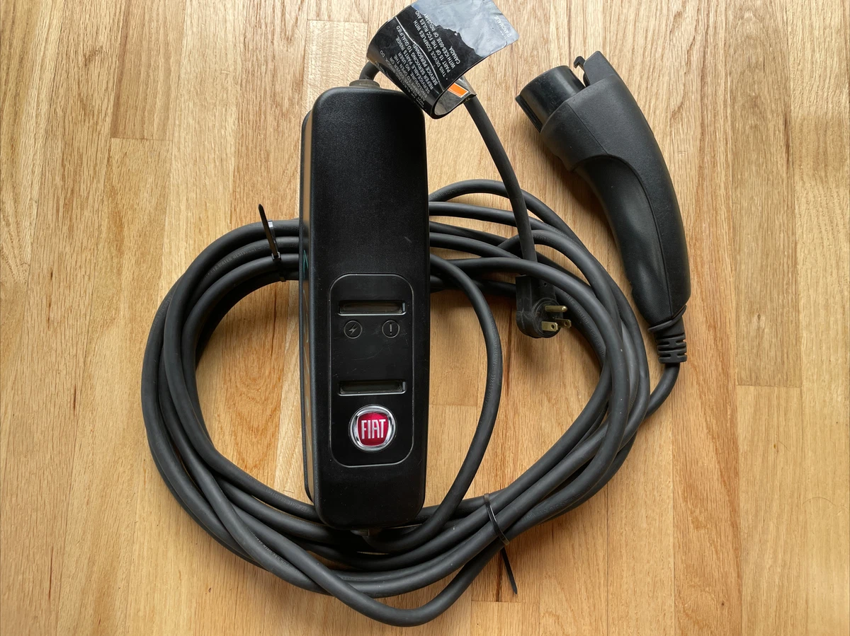 Fiat 500e 500 Battery Charger EV Car Charging cord cable 110v OEM Electric