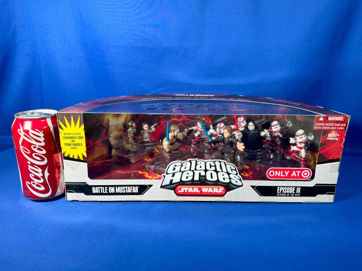 New - BATTLE ON MUSTAFAR - Star Wars GALACTIC HEROES 10 Figures 5