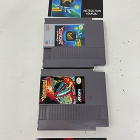 Nintendo NES -  Captain Skyhawk W/ Manual & CyberNoid W/ manual TESTED game lot