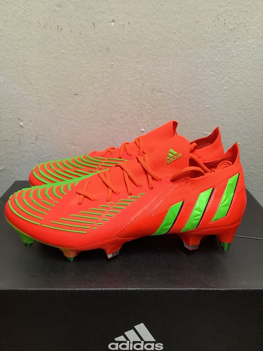 ADIDAS PREDATOR EDGE.1 LOW SG-PRO ( ORANGE ) SOCCER CLEATS SIZE 7