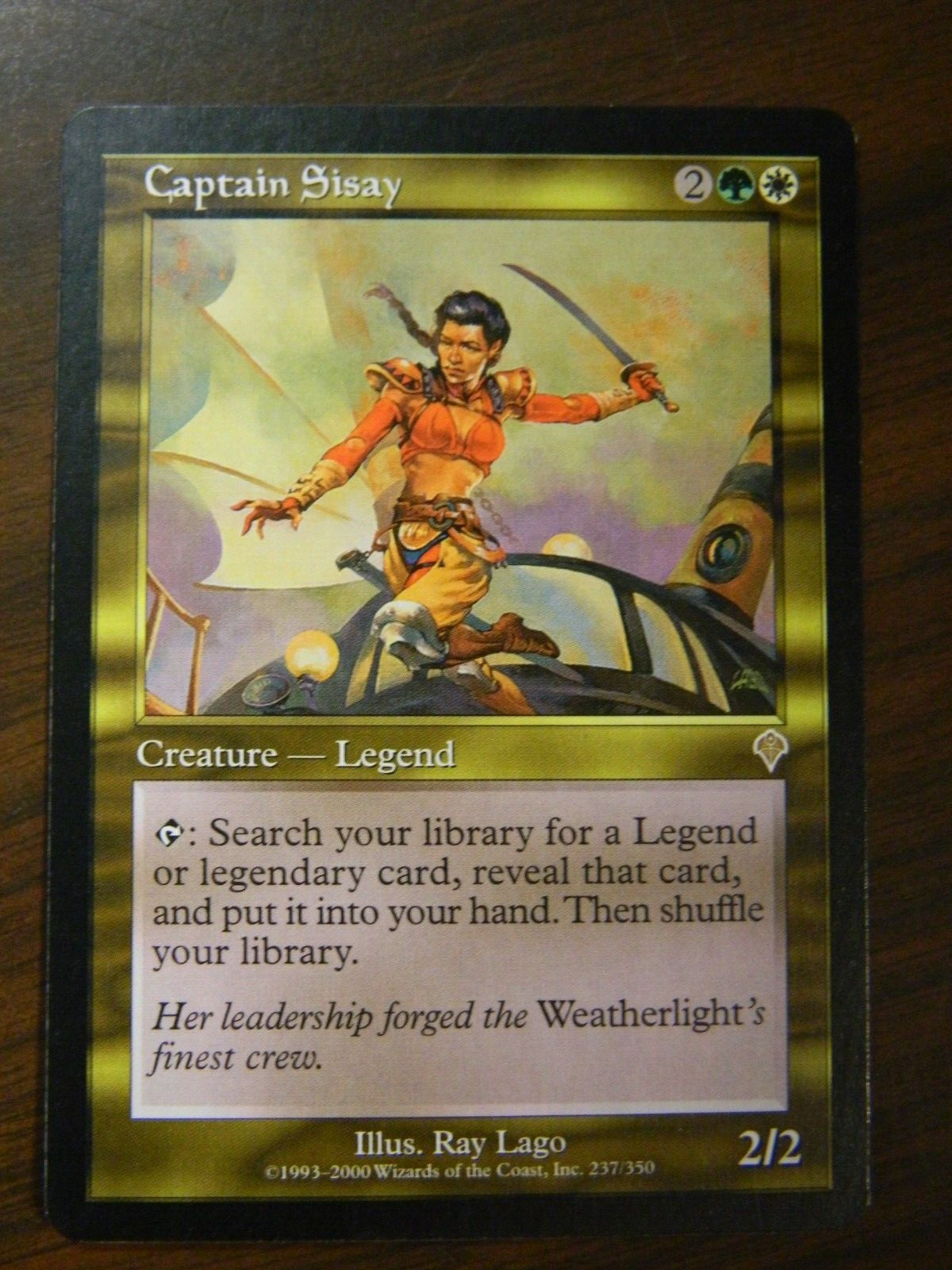 MTG Magic The Gathering Invasion Captain Sisay Lightly Played Condition