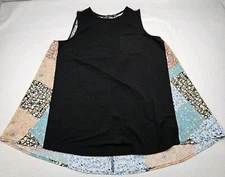 Doe & Rae Tank Top Womens Size Medium Multicolor Pit To Pit 20in 