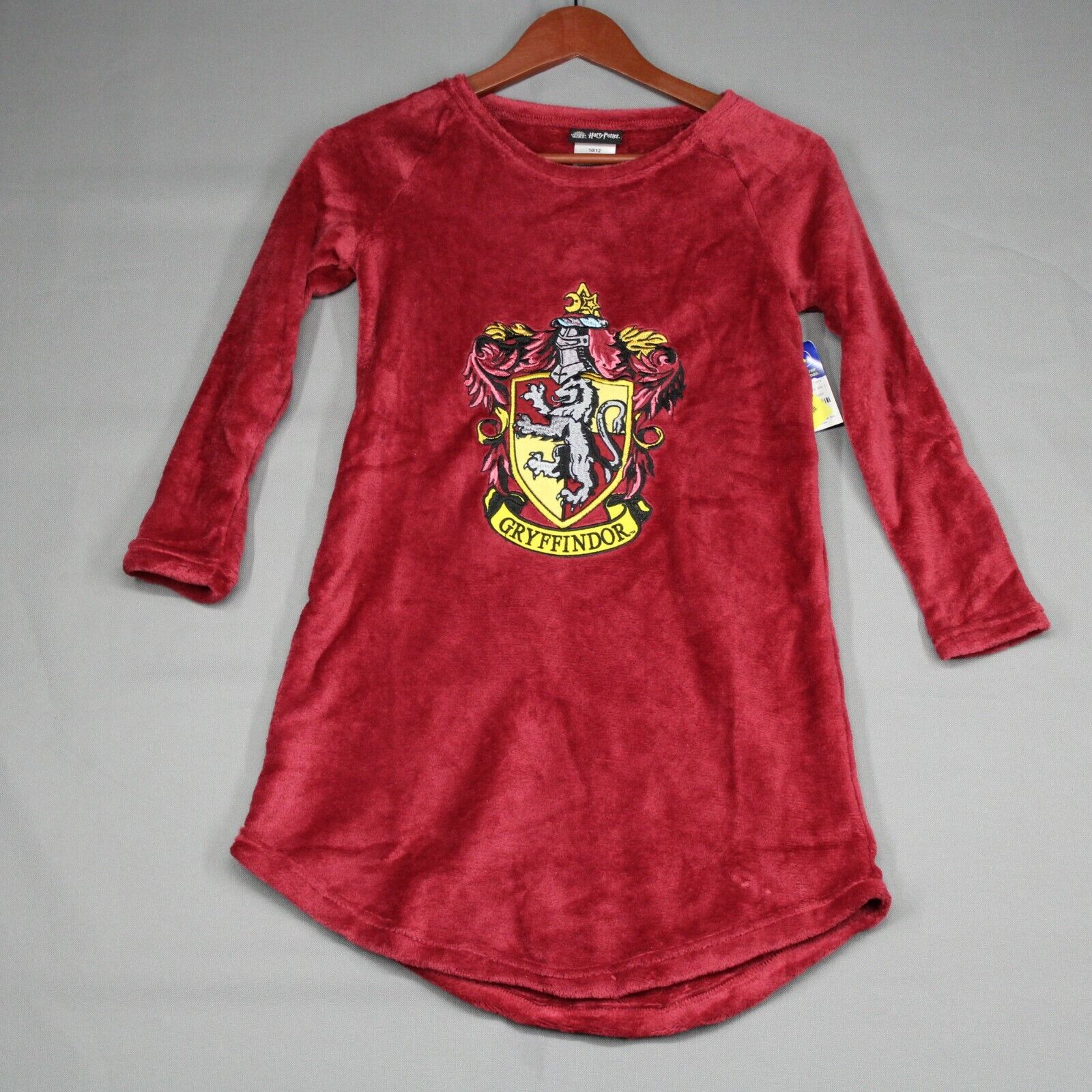 Harry Potter Girls' Hogwarts Gryffindor Pajama Nightgown Size 10
