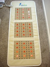 Biomat Far Infrared Jade Stone tourmaline Photon Soft Mesh Back Heating Pad