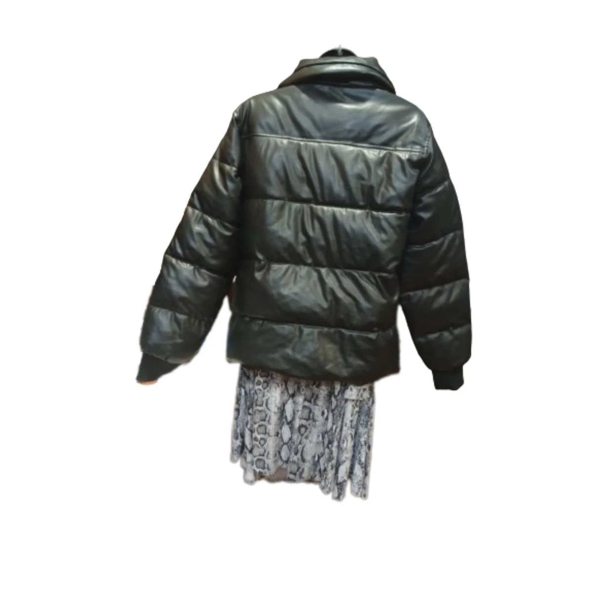 sam edelman faux leather puffer jacket