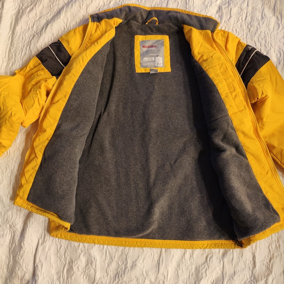 Hollister Mens Performance Outerwear Jacket Rain Coat Nylon Large Y2K ...