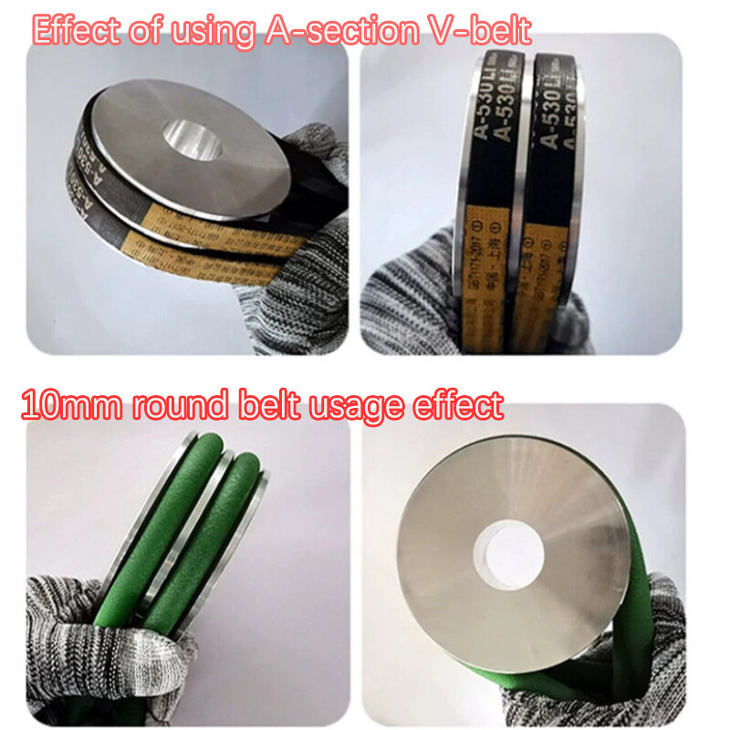 Poleas Para Tendedero Double V-Groove Aluminum Drive Pulley For A-Section V-Belt Pulleys OD 40-100mm Poleas Tendedero