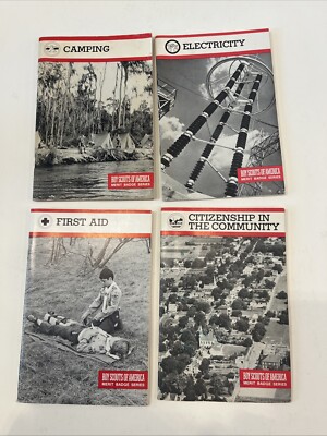 Lot Of 4 Boy Scout Merit Badge Series  Pamphlets