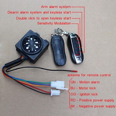 anti theft security system for bike