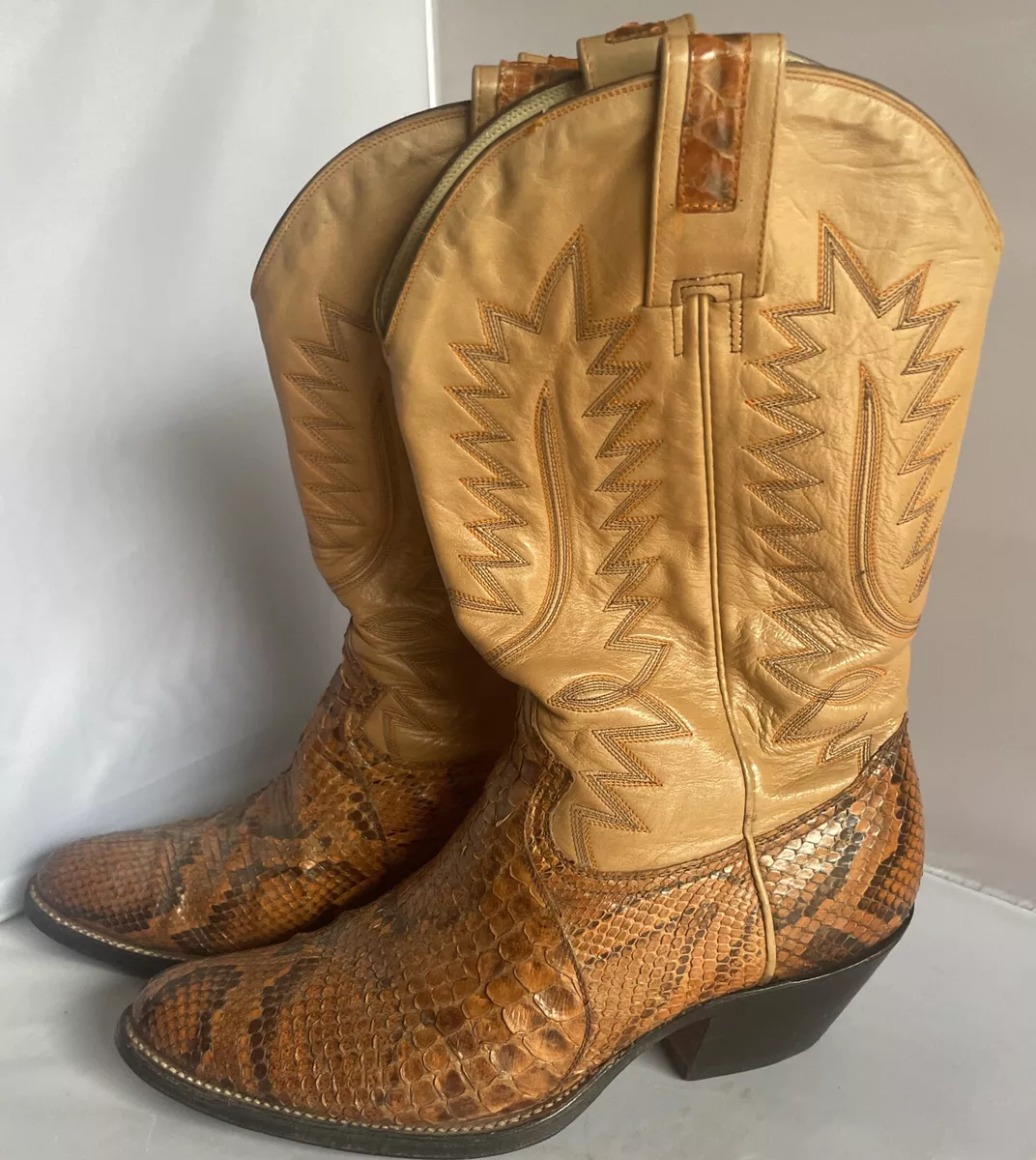 Tan snakeskin boots 2025