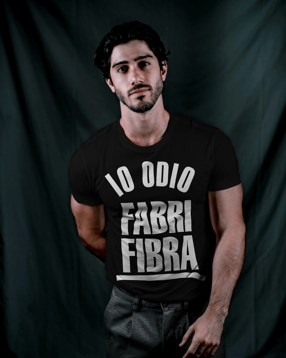 MAGLIETTA COTONE UOMO DONNA IO ODIO FABRI