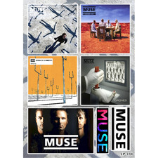 Muse Albums Sticker Pack Black Holes And Revelations Absolution Drones Band