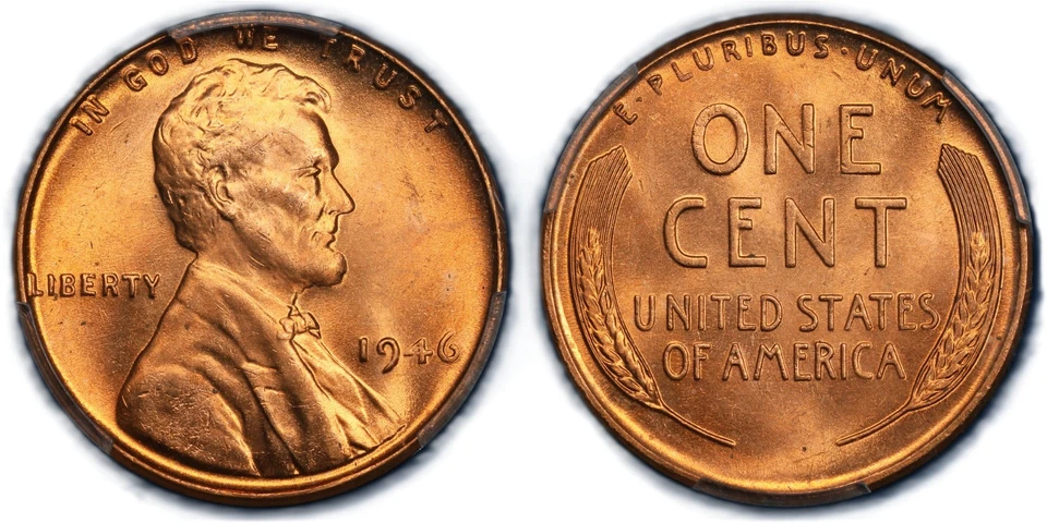 1946 Lincoln Cent PCGS MS-65 RD - Image 3 of 3