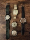 Timex Watch Lot For Parts/Repair (Expedition, Vintage Q, other Timex) #1309a