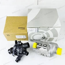 Electric Engine Water Pump &Thermostat For BMW N54 N55 3.0L 135i 335i X3 X5