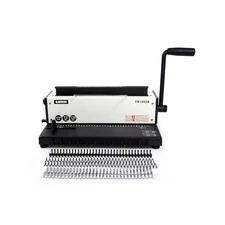Rayson TD1202R Wire Binding Machine, 3:1 Pitch Round Hole Coil Binder Hole Pu...