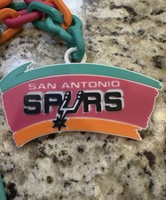 Cadena San Antonio Spurs Fiesta cadena bombo impresa en 3d. Retroceso personalizado